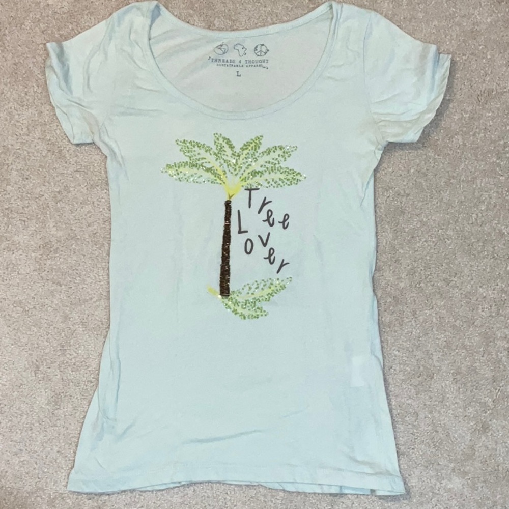 Threads 4 thought Scoop-neck “Tree Lover” Tee L